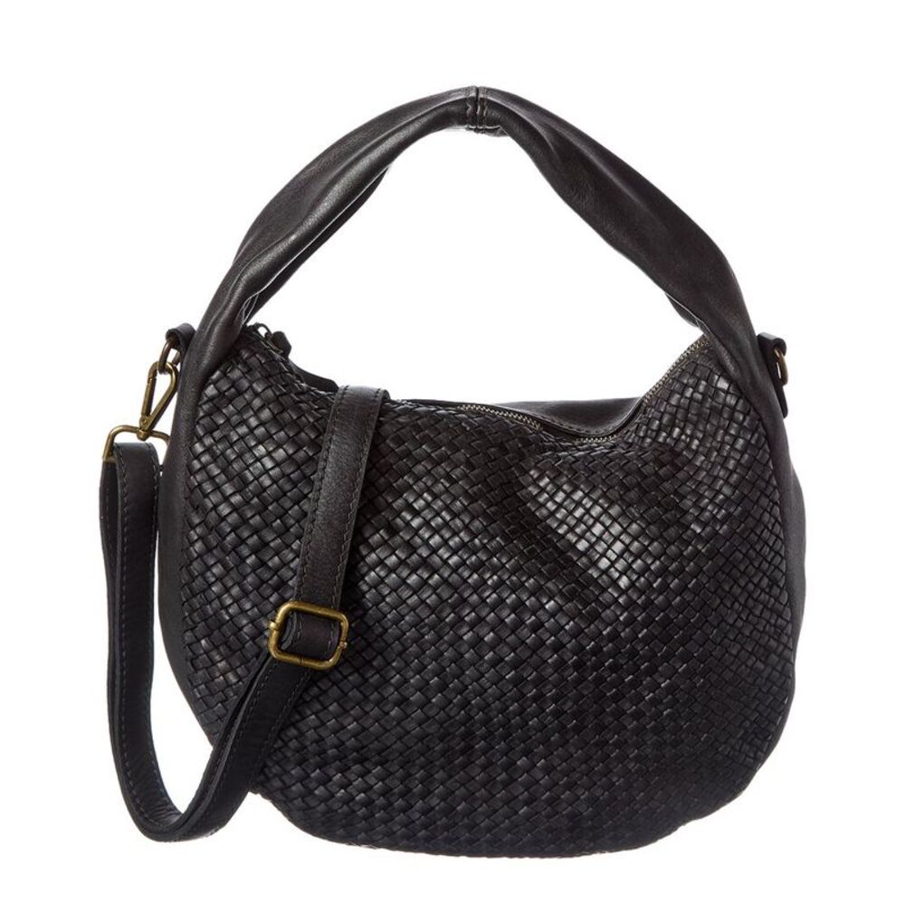 Isabella Rossetti Iliana Leather Handbag, Black